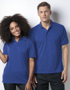 Quba | Polo manches courtes personnalisé pour femme Bleu royal 4