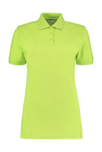 Quba | Polo manches courtes personnalisé pour femme Lime 2