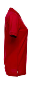 Quba | Polo manches courtes personnalisé pour femme Rouge 4