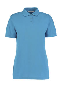 Quba | Polo manches courtes personnalisé pour femme Turquoise 2