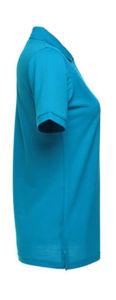 Quba | Polo manches courtes personnalisé pour femme Turquoise 4