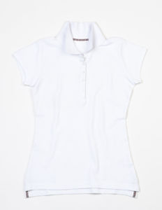 Quly | Polo manches courtes publicitaire pour femme Blanc 1