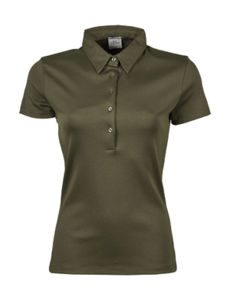 Quroko | Polo manches courtes publicitaire pour femme Vert Olive