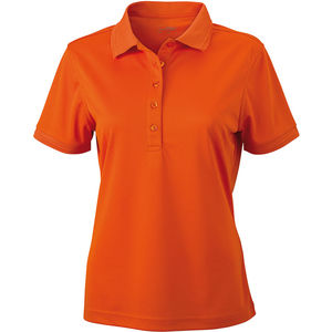 Roova | Polo manches courtes publicitaire pour femme Orange Foncé