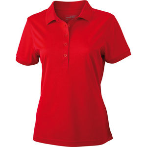 Roova | Polo manches courtes publicitaire pour femme Rouge