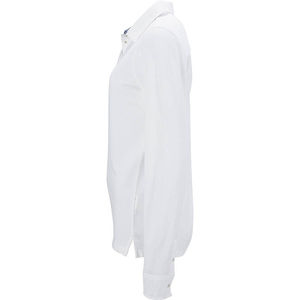 Ruga | Polo manches longues personnalisé pour femme Blanc Marine Blanc 3