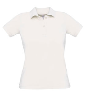 Safran Ladies | Polo manches courtes personnalisé pour femme Blanc 1