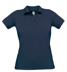 Safran Ladies | Polo manches courtes personnalisé pour femme Marine 1