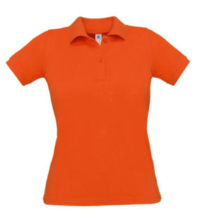 Safran Ladies | Polo manches courtes personnalisé pour femme Orange Citrouille 1