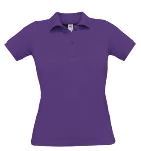 Safran Ladies | Polo manches courtes personnalisé pour femme Pourpre 1