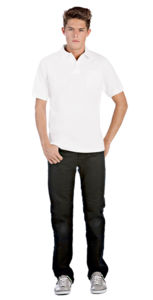 Safran Pocket | Polo manches courtes publicitaire pour homme Blanc 1