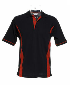 Scottsdale | Polo manches courtes publicitaire pour homme Noir Rouge 2