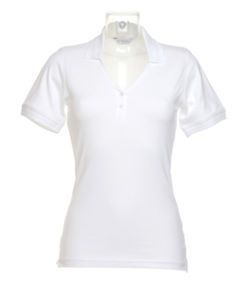 Sophia V-Neck | Polo manches courtes publicitaire pour femme Blanc 1