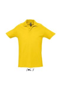 Spring Ii | Polo manches courtes publicitaire pour homme Jaune