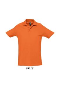 Spring Ii | Polo manches courtes publicitaire pour homme Orange