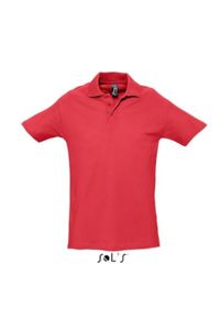 Spring Ii | Polo manches courtes publicitaire pour homme Rouge