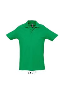 Spring Ii | Polo manches courtes publicitaire pour homme Vert Prairie