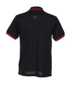 Suffi | Polo manches courtes publicitaire pour homme Noir Rouge 2