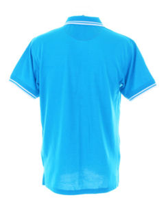 Suffi | Polo manches courtes publicitaire pour homme Turquoise Marine 2