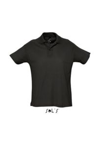 Summer Ii | Polo manches courtes publicitaire pour homme Noir