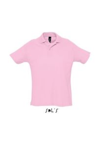 Summer Ii | Polo manches courtes publicitaire pour homme Rose