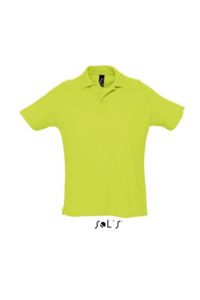 Summer Ii | Polo manches courtes publicitaire pour homme Vert pomme