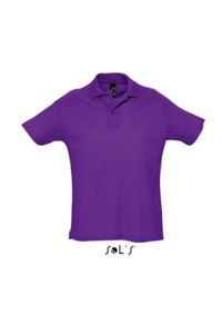 Summer Ii | Polo manches courtes publicitaire pour homme Violet foncé