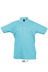 Summer Kids | Polo manches courtes personnalisé pour enfant Ciel Pique