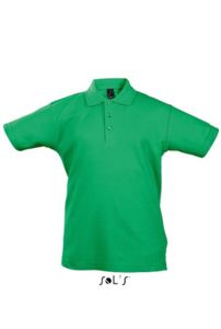 Summer Kids | Polo manches courtes personnalisé pour enfant Vert Prairie