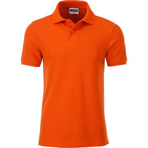 Wisy | Polo manches courtes publicitaire pour homme Orange foncé