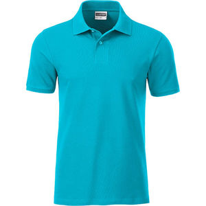 Wisy | Polo manches courtes publicitaire pour homme Turquoise