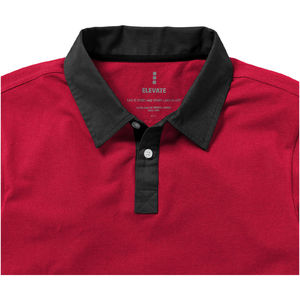 York | Polo manches courtes publicitaire pour homme Rouge 2