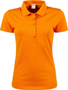 Zooce | Polo manches courtes publicitaire pour femme Orange Vif 1